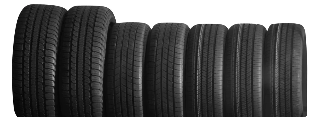 A lineup of GM tires