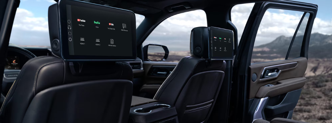 2026 GMC Yukon XL interior equipped with a wide range of accessories.